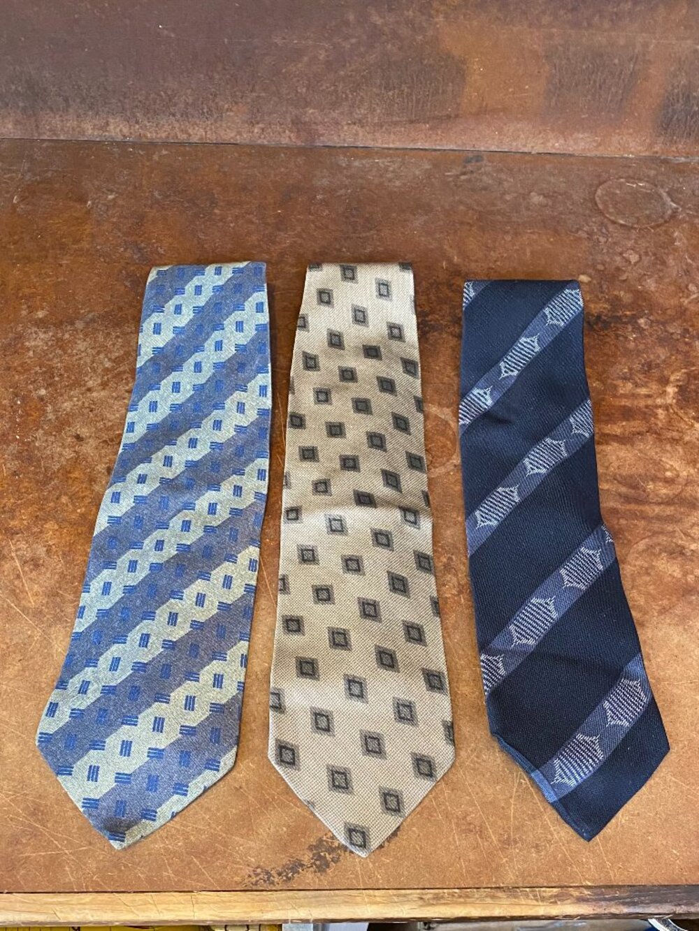 3 Three Vintage Giorgio Armani Cravatte Necktie Ties Tie 100% Silk Made in Italy